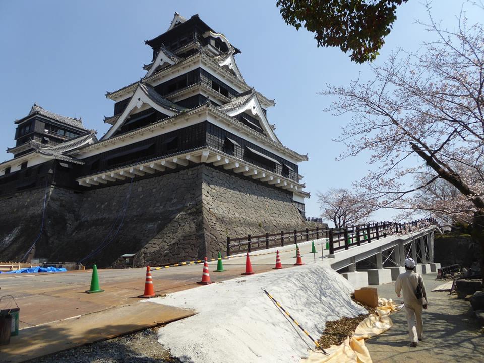 熊本城 スロープ工事